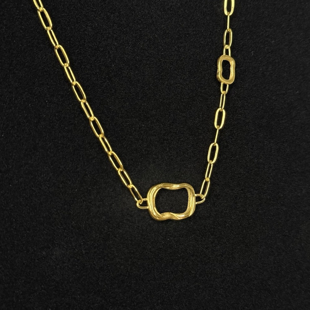 SLIDE JEWELRY 18K Gold Plated Necklace & Bracelet Set‎ Adjustable Zirconia - Picture 4 of 16